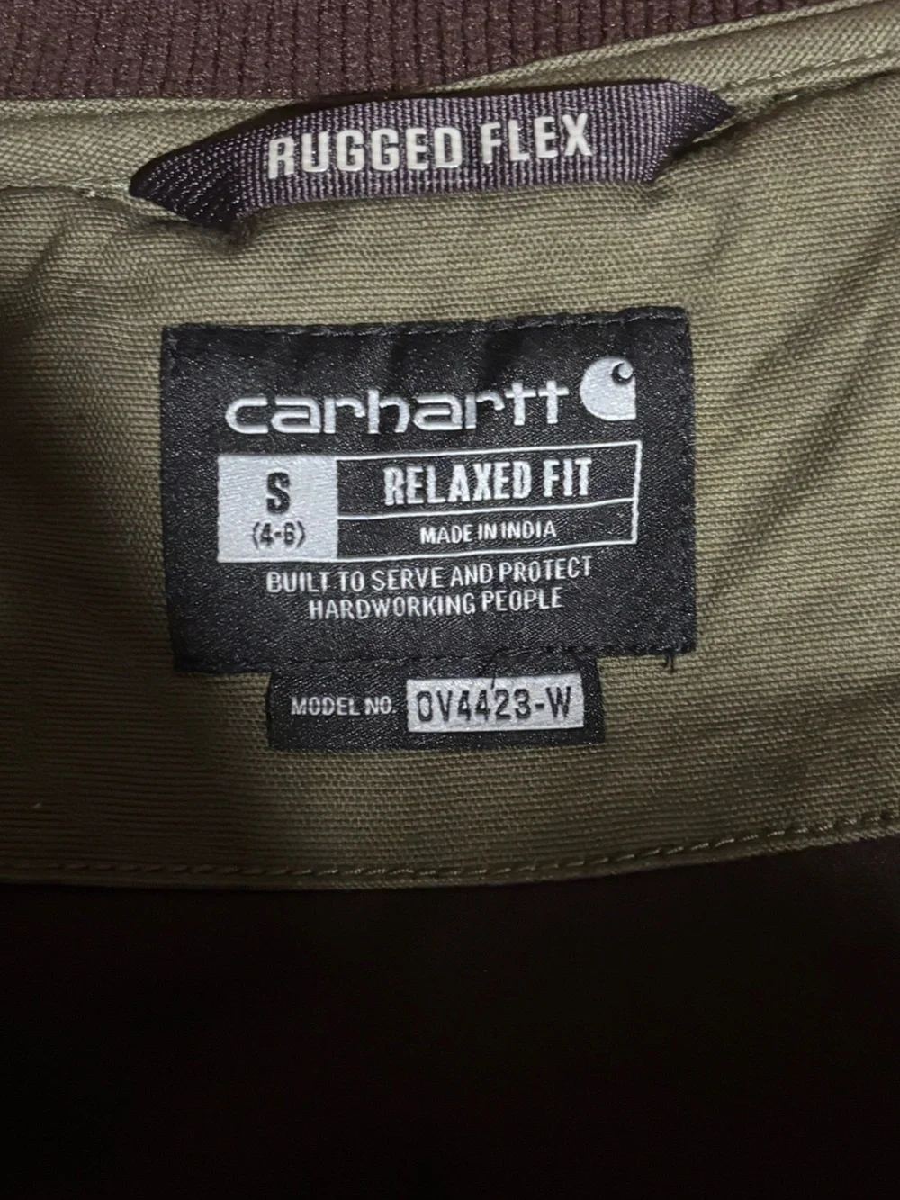 Carhartt Women's Quilted Canvas Vest in Olive Green - Picture 4 of 5